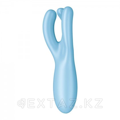 Клиторальный вибростимулятор Satisfyer Threesome 4 Connect App голубой от sex shop Extaz фото 5