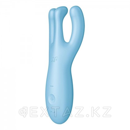 Клиторальный вибростимулятор Satisfyer Threesome 4 Connect App голубой от sex shop Extaz фото 11