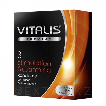 Презервативы Vitalis Premium Stimulation с согревающим эффектом, 3 шт. от sex shop Extaz