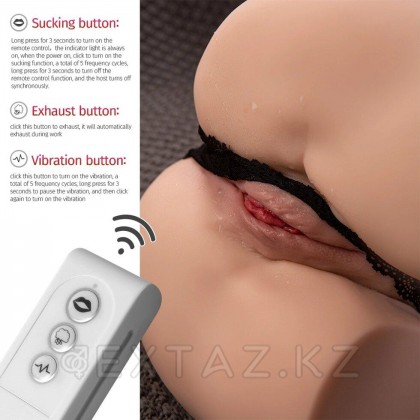 Реалистичный мастурбатор с функцией вибрации и всасывания NLONELY 2 от sex shop Extaz фото 5