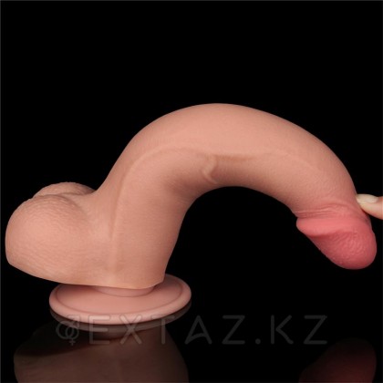 Реалистичный фаллоимитатор Lovetoy Sliding Skin (20*4см) с двойным покрытием, телесный от sex shop Extaz фото 11