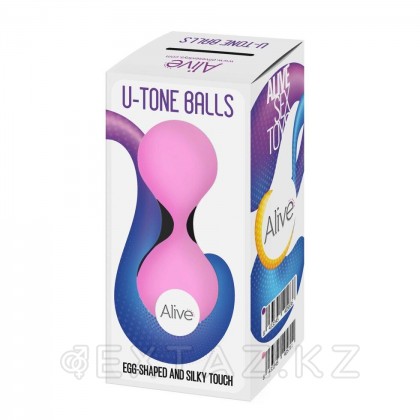 Вагинальные шарики U-Tone от Alive розовые от sex shop Extaz фото 3