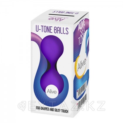 Вагинальные шарики Alive U-Tone фиолетовые от sex shop Extaz фото 6