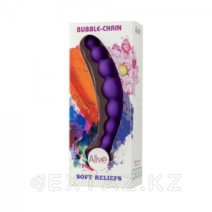 Анальная цепочка Bubble фиолетовая от Alive от sex shop Extaz фото 4