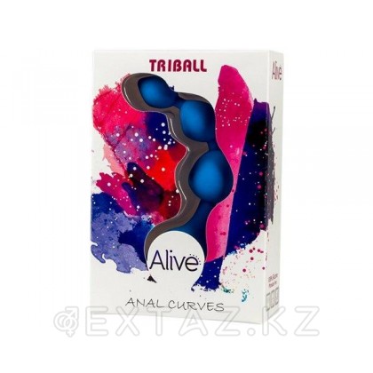 Анальная цепочка Triball синяя от Alive от sex shop Extaz фото 2