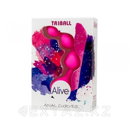 Анальная цепочка Triball розовая от Alive от sex shop Extaz фото 2