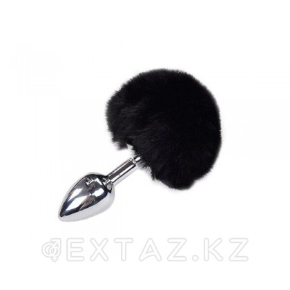 Анальный плаг Alive Fluffy черный M: 8х3,5 см  от sex shop Extaz