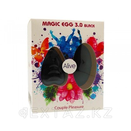 Виброяйцо Alive Magic Egg с пультом ДУ, черный  от sex shop Extaz фото 6