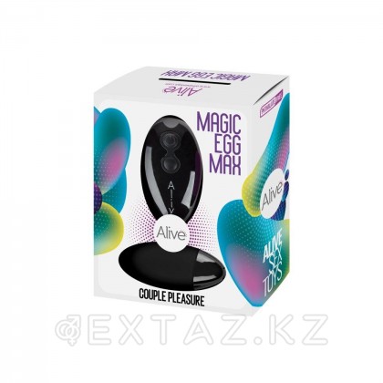 Виброяйцо Alive Magic Egg MAX черное с пультом ДУ  от sex shop Extaz фото 6