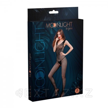 Боди сетка (комбинезон) от Moonlight модель №01 черная от sex shop Extaz фото 3
