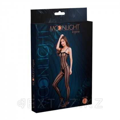 Боди сетка с  полосками от Moonlight модель № 03 черная от sex shop Extaz фото 3