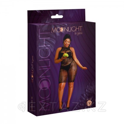 Сексуальное платье-сетка от Moonlight модель № 06 черное (plus size) от sex shop Extaz фото 2