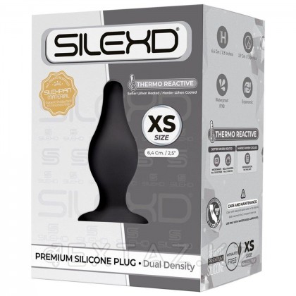 Анальный плаг черный MODEL 2 от SILEXD (XS: 6,4*2,5 см.) от sex shop Extaz фото 5