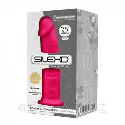 Фаллоимитатор с двойной плотностью Model 2 от SILEXD розовый (19,2*4,7 см.) от sex shop Extaz фото 6