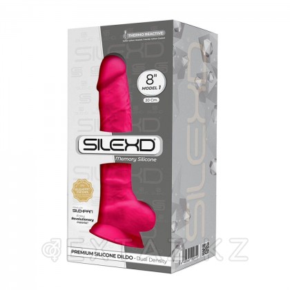 Фаллоимитатор с двойной плотностью Model 1 от SILEXD ярко-розовый (20,5*4,5 см.) от sex shop Extaz фото 7