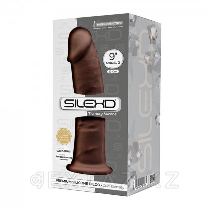 Фаллоимитатор с двойной плотностью Model 2 от SILEXD коричневый (22,8*5,4 см.) от sex shop Extaz фото 3