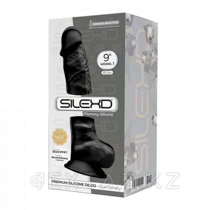 Фаллоимитатор с двойной плотностью Model 1 от SILEXD черный (23*4,7 см.) от sex shop Extaz фото 8