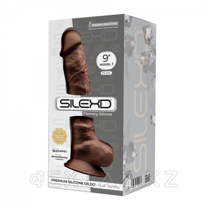 Фаллоимитатор с двойной плотностью Model 1 от SILEXD коричневый (23*4,7 см.) от sex shop Extaz фото 3
