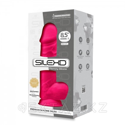 Фаллоимитатор с двойной плотностью Model 1 от SILEXD ярко-розовый (21,5*5,1 см.) от sex shop Extaz фото 6