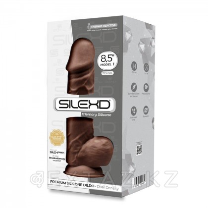 Фаллоимитатор с двойной плотностью Model 1 от SILEXD коричневый (21,5*5,1 см.) от sex shop Extaz фото 3