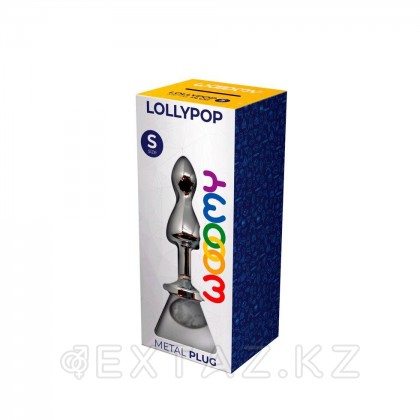 Анальный плаг Lollypop с белым кристаллом от WOOOMY (S: 8,5*2,8 СМ.) от sex shop Extaz фото 4