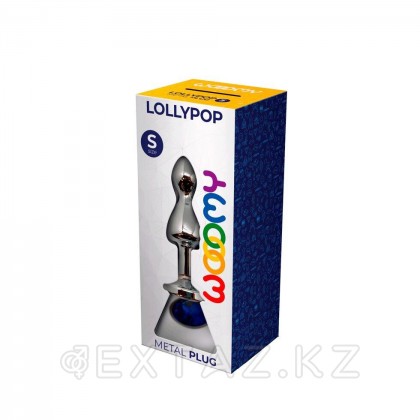 Анальный плаг Lollypop с синим кристаллом от WOOOMY (S: 8,5*2,8 СМ.) от sex shop Extaz фото 2
