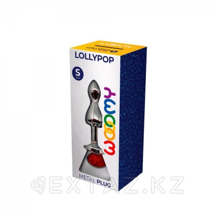Анальный плаг Lollypop с красным кристаллом от WOOOMY (S: 8,5*2,8 СМ.) от sex shop Extaz фото 2
