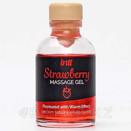 Гель съедобный для интимного массажа Intt Strawberry Massage Gel 30 мл, клубника от sex shop Extaz фото 5