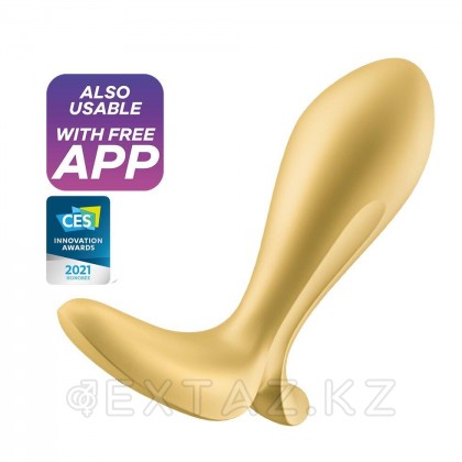 Анальный виброплаг Satisfyer Intensity Plug желтый (Connect App) от sex shop Extaz