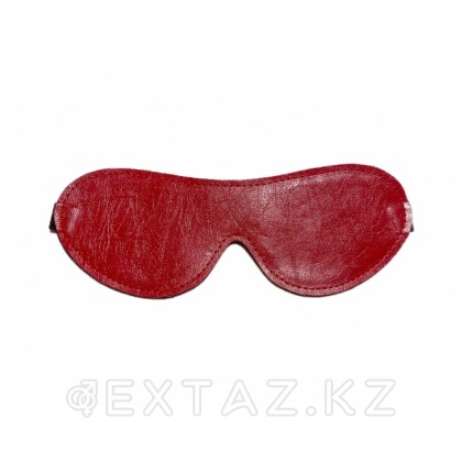 Маска на глаза из эко-кожи красная от sex shop Extaz