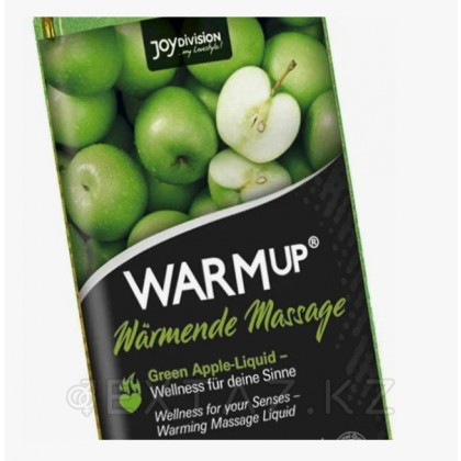 Съедобный массажный гель Joy Division WARMup со вкусом зелёного яблока (150 мл.) от sex shop Extaz фото 3