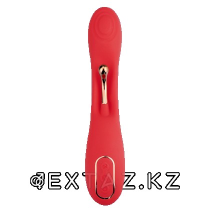 Вибратор сгибаемый с двойной стимуляцией, красный от sex shop Extaz фото 2