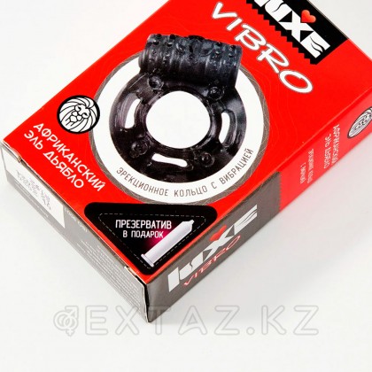 Виброкольцо LUXE VIBRO Африканский Эль Дьябло (+ презерватив) от sex shop Extaz фото 4