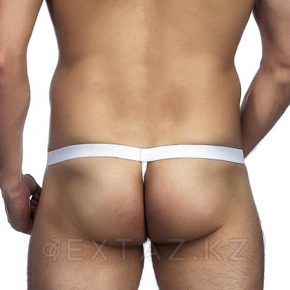 Стринги T-Back белые  мужские (размер XS-M) - extaz.kz фото 2 Стринги T-Back белые  мужские (размер XS-M) от sex shop Extaz фото 2