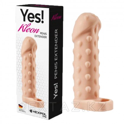 Увеличивающая насадка KLEON с кольцом, 15 см от sex shop Extaz