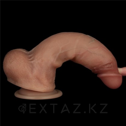 Реалистичный фаллоимитатор Lovetoy Sliding Skin Pro (14,7*4,7) с двойной плотностью от sex shop Extaz фото 4