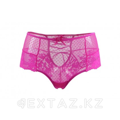 Трусики на высокой посадке Lace Strappy розовые (размер M-L) от sex shop Extaz фото 7