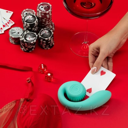 Двойной стимулятор точки G SVibe Snail GIZI цвет тиффани от sex shop Extaz фото 7