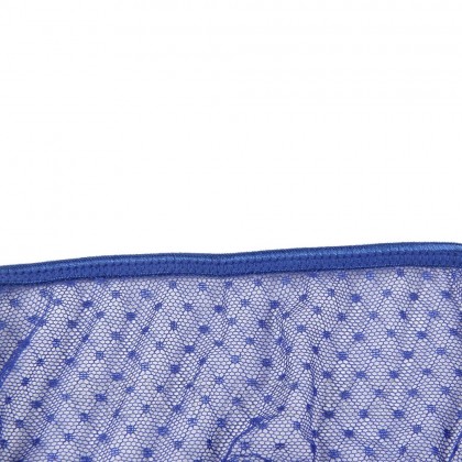 Трусики на высокой посадке Lace Strappy синие (размер XS-S) от sex shop Extaz фото 8