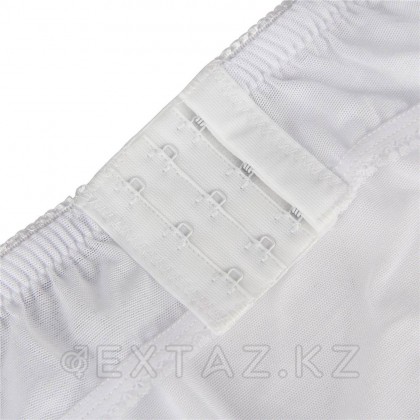 Пояс белый для чулок с ремешками на клипсах (XL-2XL) от sex shop Extaz фото 7