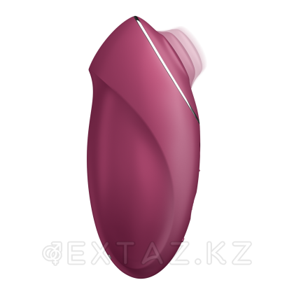Клиторальный стимулятор с вибрацией Satisfyer Tap&Climax 1 бордовый от sex shop Extaz фото 2