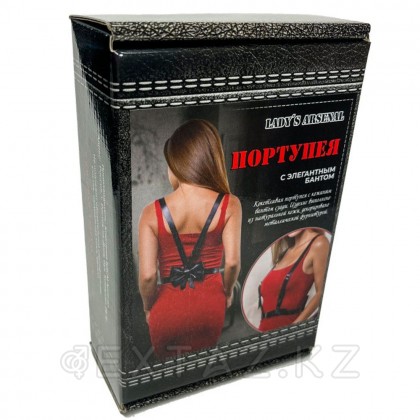 Портупея с элегантным бантом BDSM Арсенал от sex shop Extaz фото 5