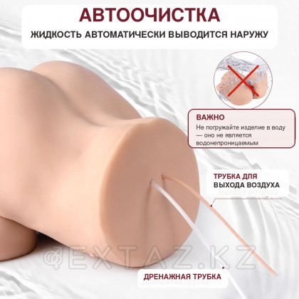 Реалистичный двойной мастурбатор с вибрацией и функцией всасывания Ingrid от sex shop Extaz фото 8