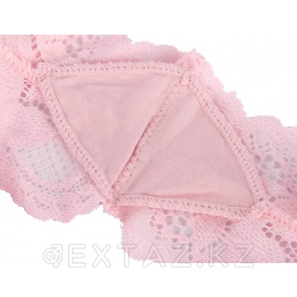Трусики-шортики кружевные розовые (M-L) от sex shop Extaz фото 7