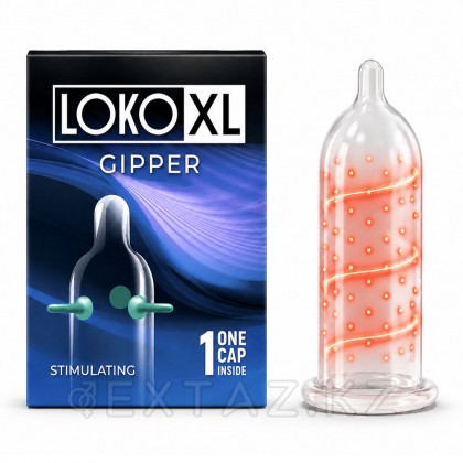 Насадка стимулирующая LOKO XL GIPPER, с возбуждающим эффектом от sex shop Extaz