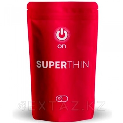 Презервативы ON № 12+3 Super Thin - супер тонкие (ширина 54 мм) от sex shop Extaz фото 3