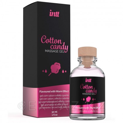 Intt Cotton Candy Massage Gel - Съедобный гель для интимного массажа, 30 мл (сахарная вата) от sex shop Extaz фото 9