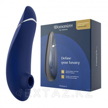 Бесконтактный клиторальный стимулятор Womanizer Premium 2 Blueberry от sex shop Extaz