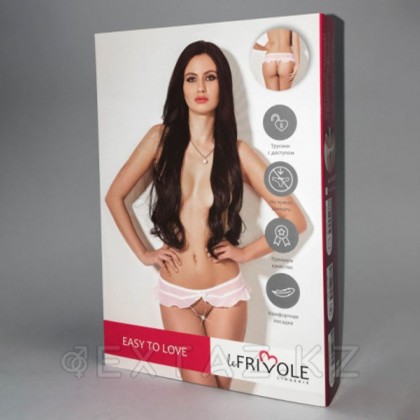 Трусики с доступом и юбочкой белые Le Frivole Easy to love (S/M, 42-44) от sex shop Extaz фото 2