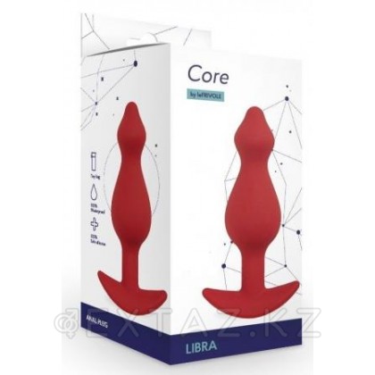 Анальная пробка Libra, цвет бордовый (CORE) (S) от sex shop Extaz фото 2